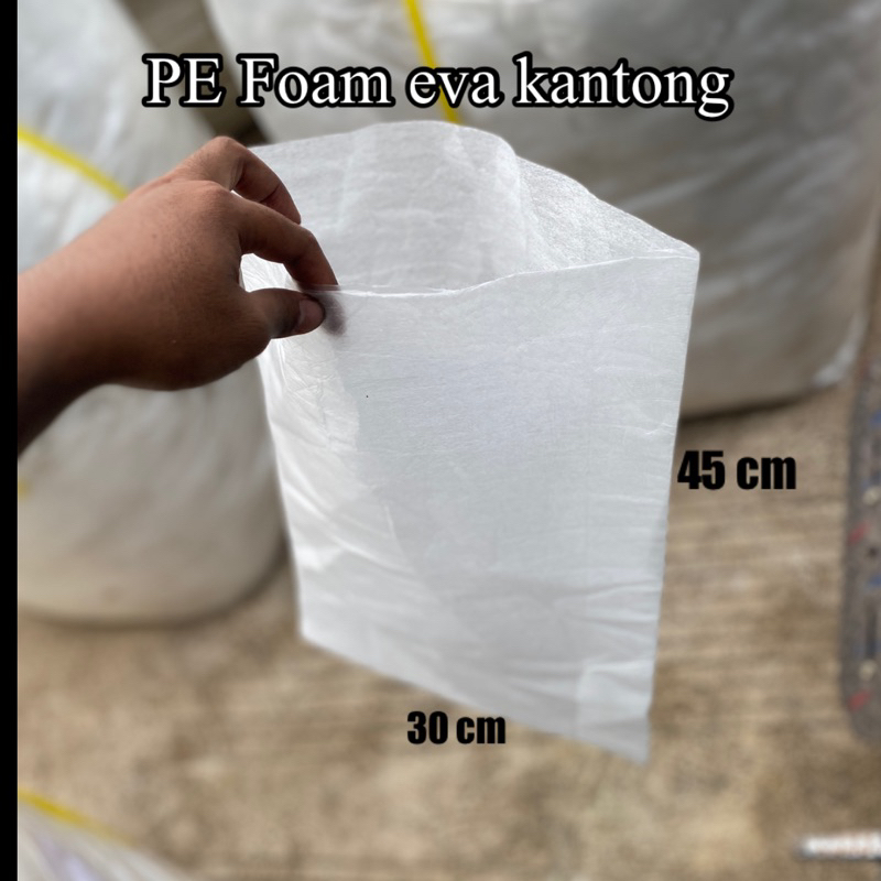 

Polyfoam Pe Foam Bag kantong pembungkus busa eva polybag kantong ukuran 45x30 cm