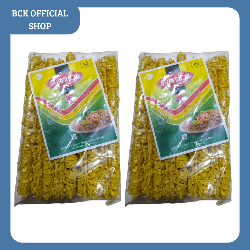 Superior Mi Kering Kuning Mie Keriting (Pack)