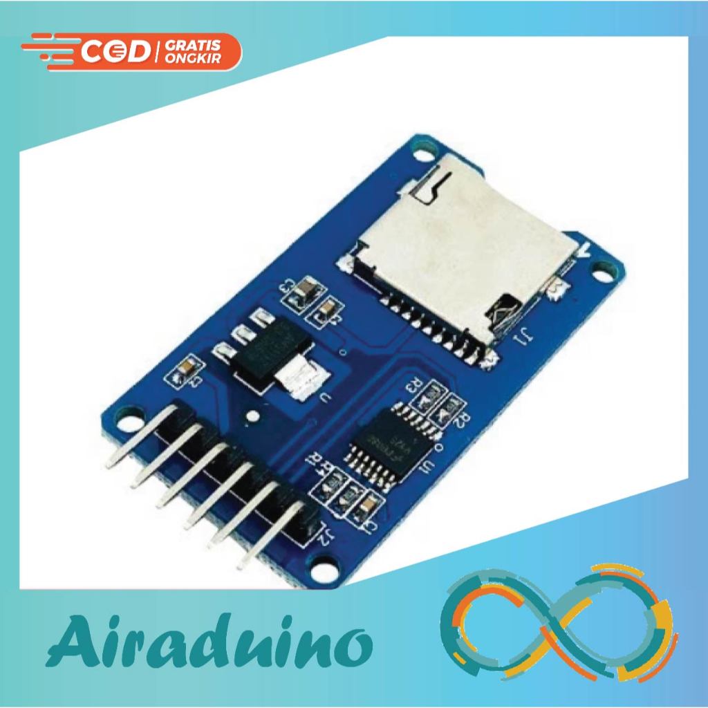 Micro SD Card Reader Modul Pembaca Kartu MicroSD Arduino