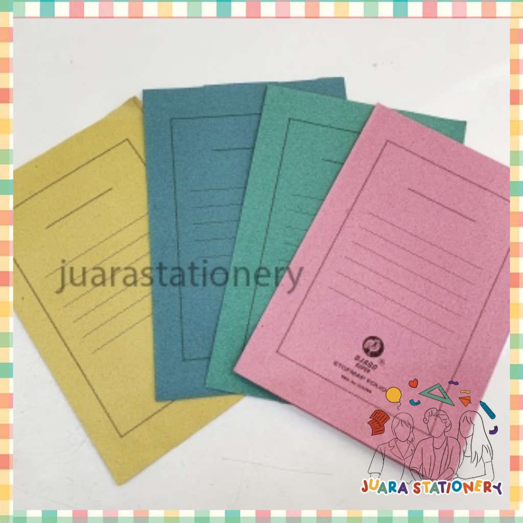 

Stop Map / Map Kertas Folio Kuning Hijau Biru Pink (TERMURAH)