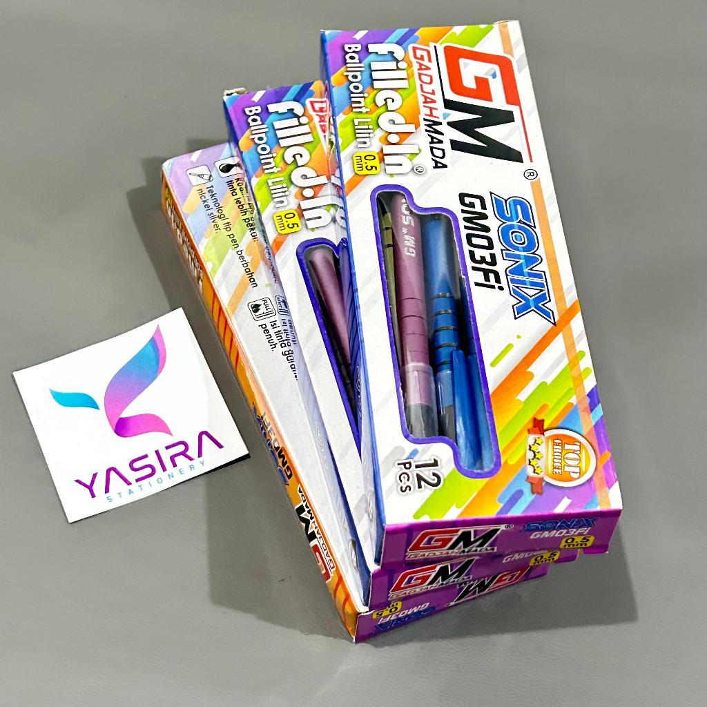 

12 PCS SATU LUSIN Pulpen Lilin GM Sonic 0.5 mm