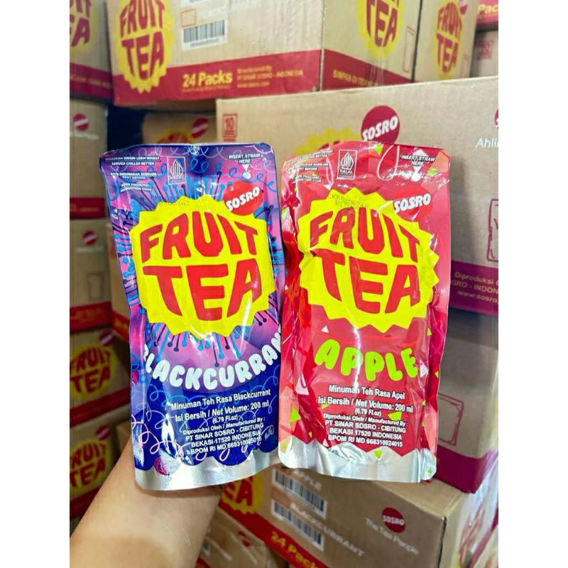Minuman Fruit Tea Blackcurrant dan apple