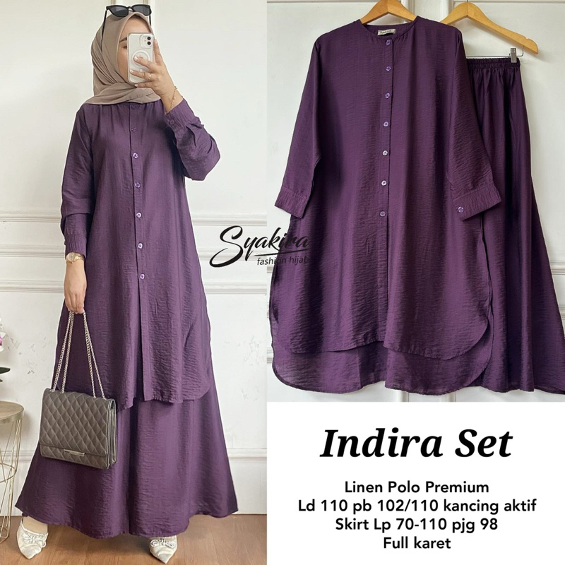 ZS Oneset Rok Wanita / Setelan Rok dan Tunik Polos Busui