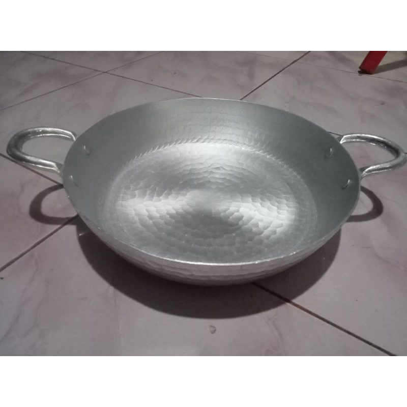 Wajan Teflon / Wajan Datar Aluminium / Wajan Viral Asli Garut Diameter 25cm.