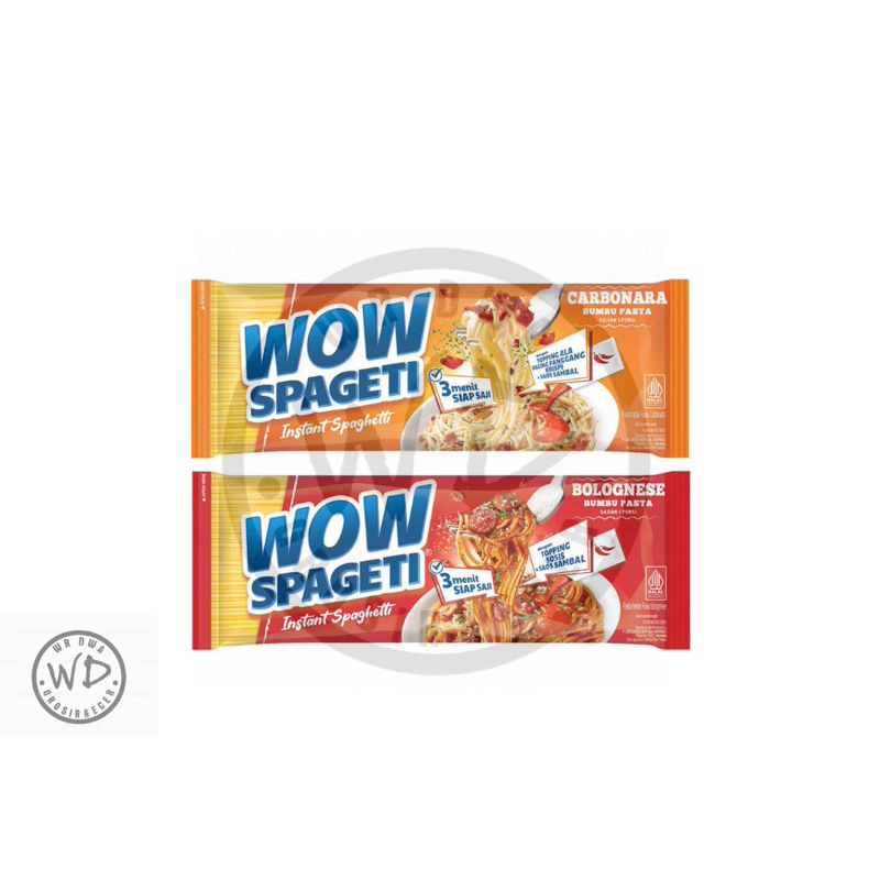 

WOW SPAGETI INSTANT SPAGHETTI BOLOGNESE CARBONARA, Spageti Instan 84g