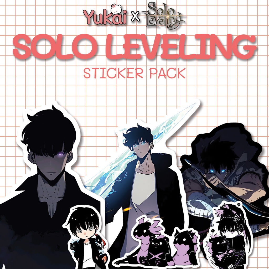 

Stiker Pack Solo Leveling Premium, Sticker Anime Waterproof