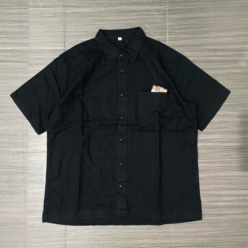 Workshirt Uniqlo Basic Black 00s