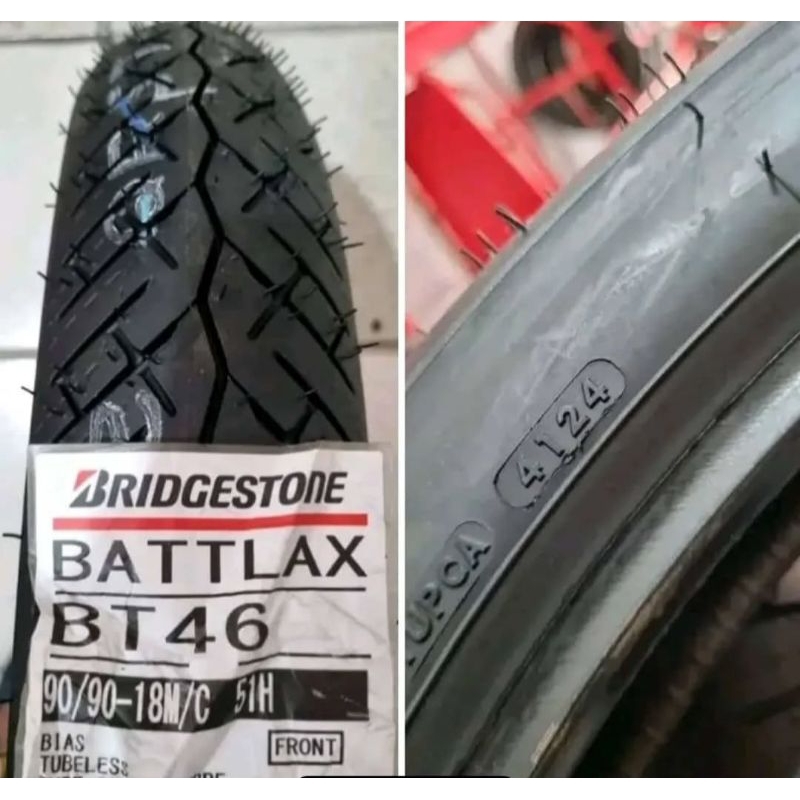 BAN BATTLAX BT46 PRODUK 2014 RING 18 UKURAN 90/90 HARGA UNTUK 1PCS