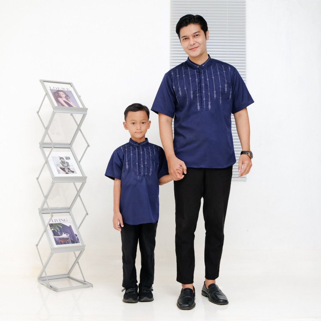 IBRAHIM SERIES koko dewasa lengan pendek jumbo Baju koko batik lengan pendek Kemeja Lengan pendek