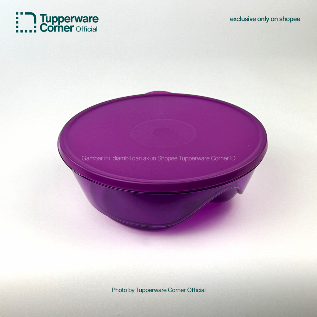 Tupperware 3S Bowl 2 Liter UNGU Kondisi Baret