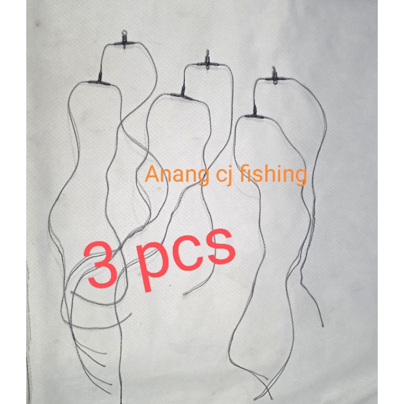 RANGKAIAN KAIL PANCING GALATAMA IKAN MAS CABANG 3 KOSONGAN TANPA MATA KAIL