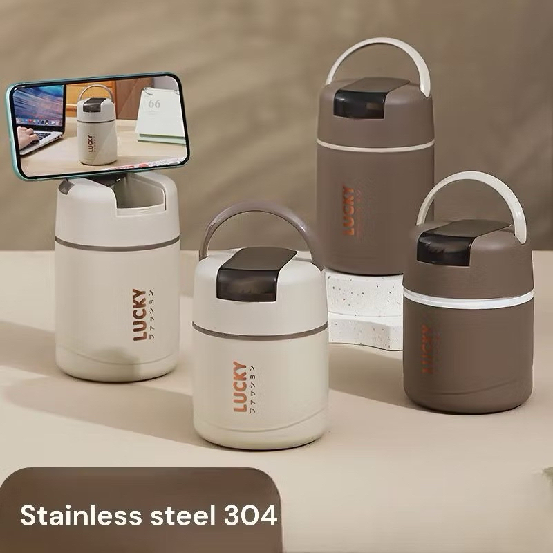 Lunch box soup stainless Lucky