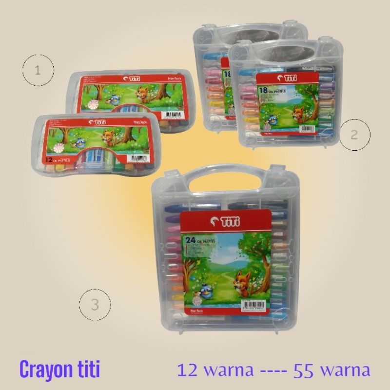 

1pcs titi krayon crayon TITI oil pastel 12 -55 warna