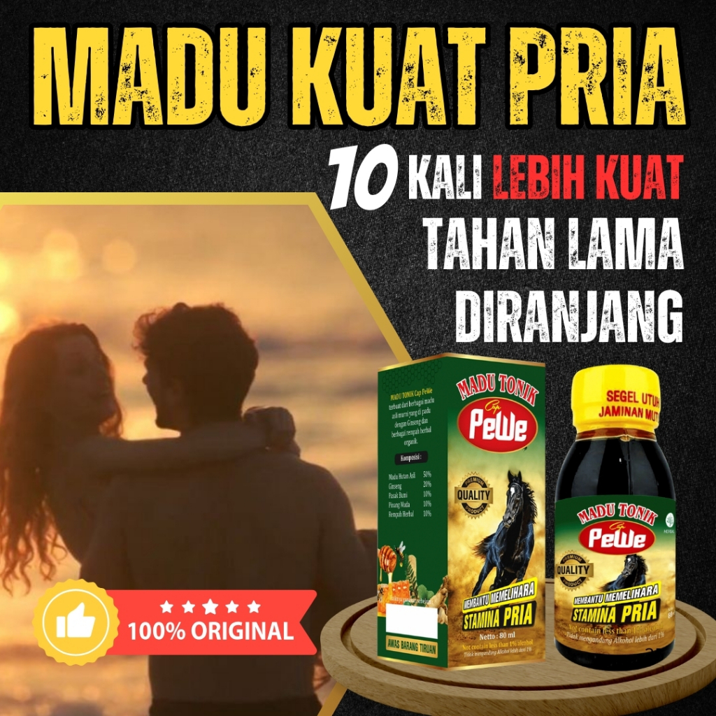 

Madu Tonik Pewe Original Madukuat Ampuh Stamina Pria Kuat Tahan Lama Bertenaga Perkasa Di Ranjang