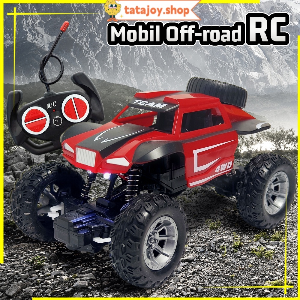 Tatajoy Kecepatan tinggi off-road  mobil remote control mendaki gunung aksi mobil rc sensor gerak mo