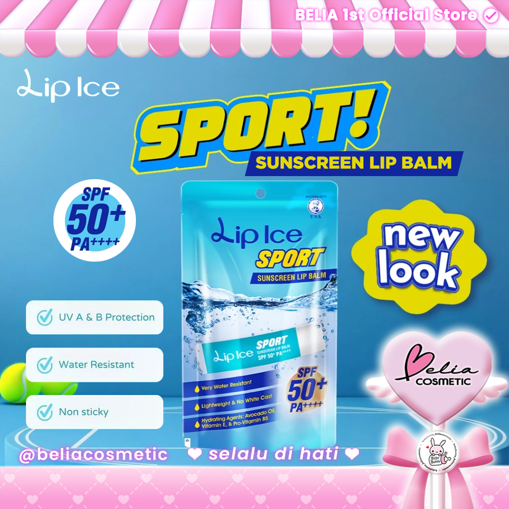 ❤ BELIA ❤ LIP ICE Sport SPF 50+ PA++++ | Sunscreen Lip Balm | Protect lips from sunlight and moistur