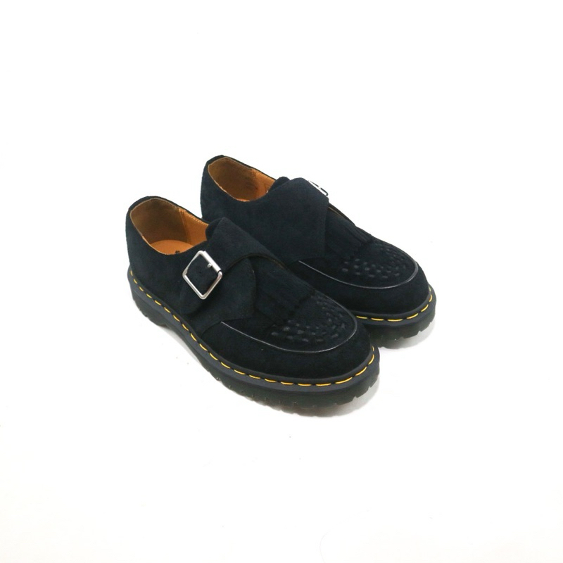 Dr martens Ramsey Monk KLT Black Suede low docmart 1461 1460 loafers