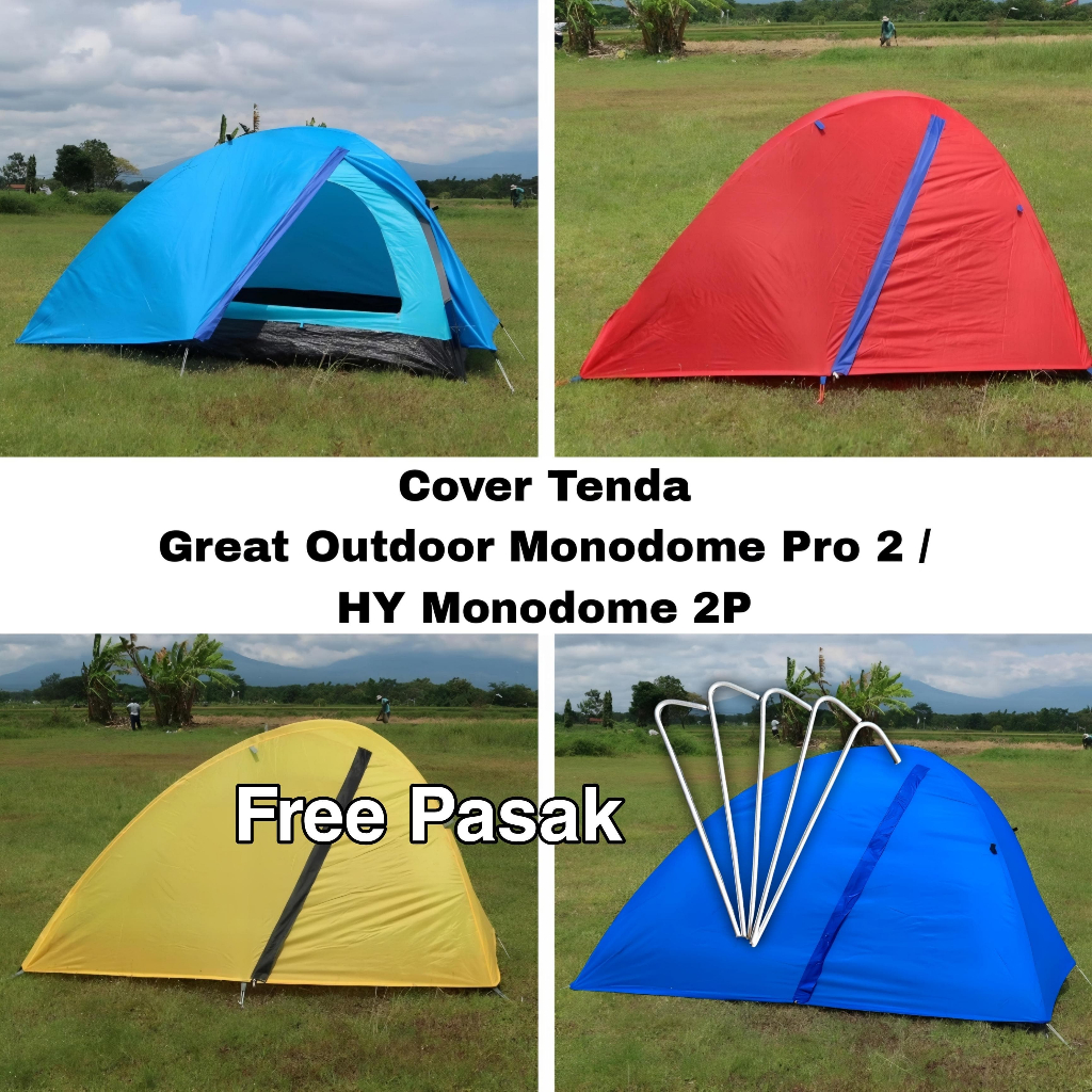 Cover Tenda Great Outdoor Monodome Pro 2 / HY Monodome 2P Free Pasak | BUKAN TENDA