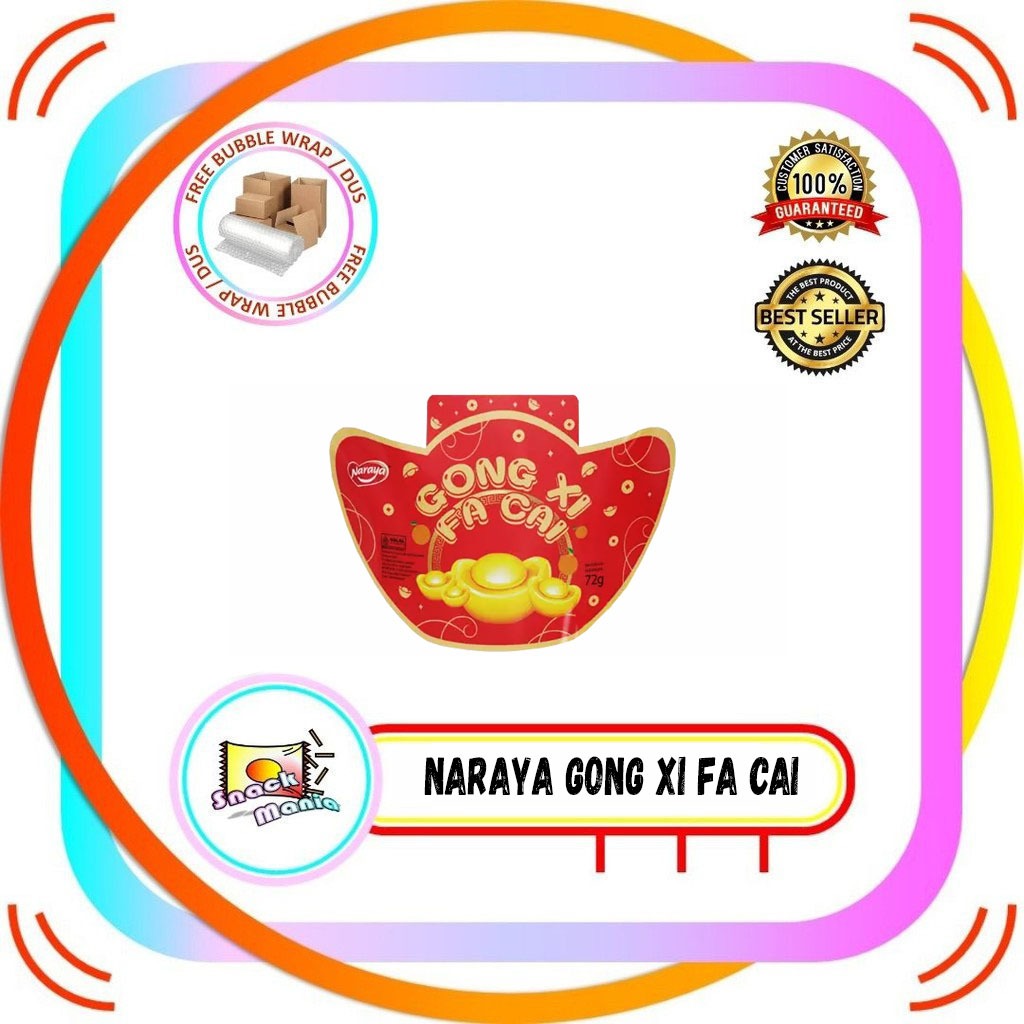 

Naraya Gong Xi Fa Cai Orange Soft Candy 72 gr Permen Lunak Yuan Bao