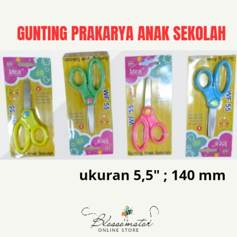 

GUNTING PRAKARYA ANAK SEKOLAH IDEAL WF 55 / SCISSORS