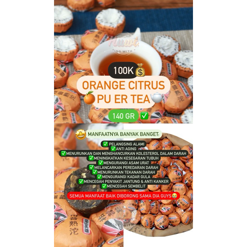 

‼️TERMURAH‼️ Orange Citrus Pu’er Tea – Teh Diet Favorit yang Kaya Manfaat