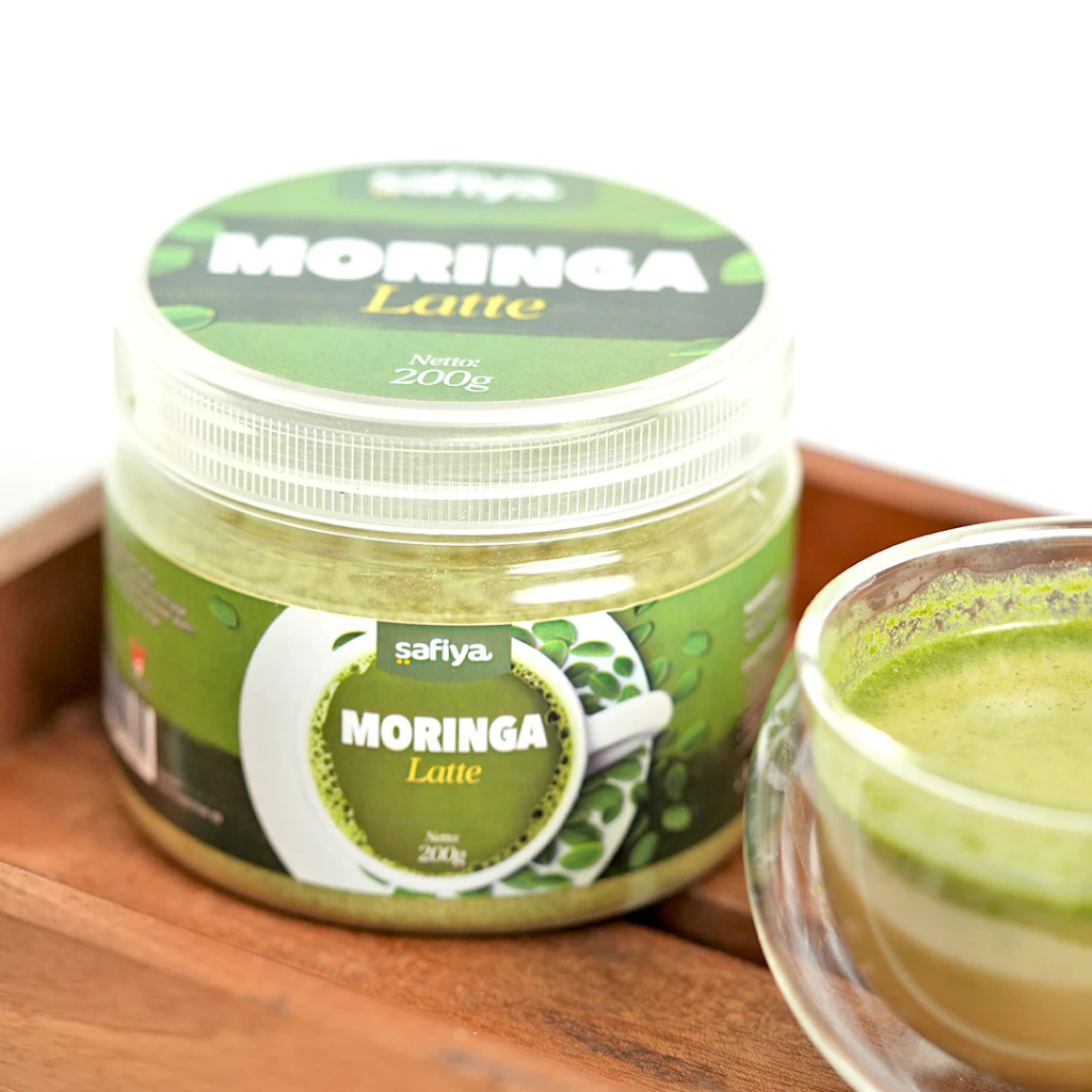 

Safiya Moringa Latte Bubuk Minuman Daun Kelor 200 Gram