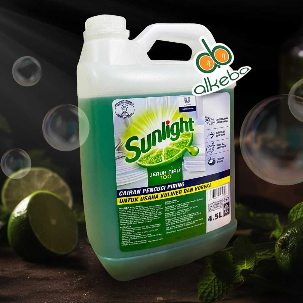 Sunlight Cuci Piring 5 Liter Jeruk Nipis / Pembersih Cuci Piring 5 Liter