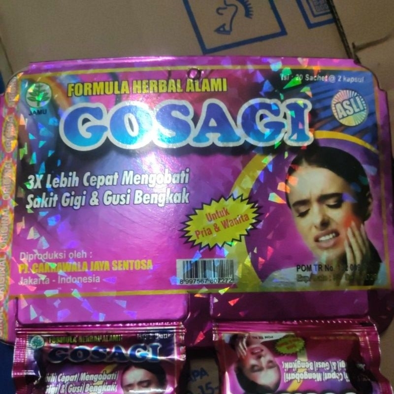 

GOSAGI obat sakit gigi DAN gusi bengkak Ampuh