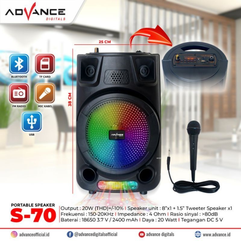 ADVANCE SPEAKER MICROPHONE S70