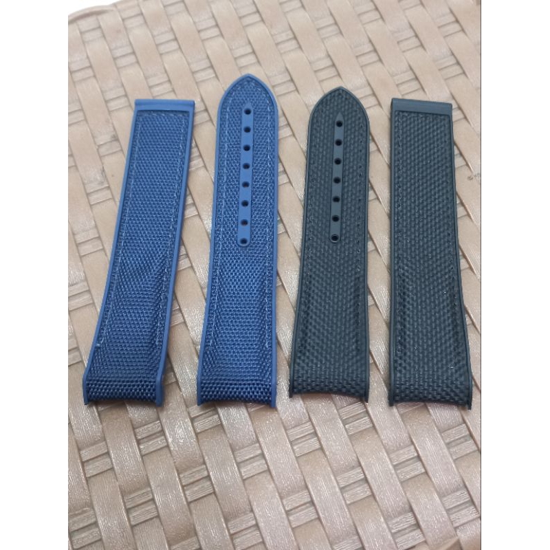 Tali jam tangan Omega Seamaster Curved Rubber Strap Diver Tali Jam Tangan Omega - 22mm