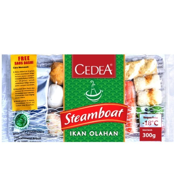 

CEDEA STEAMBOAT KEMASAN 300 GRAM