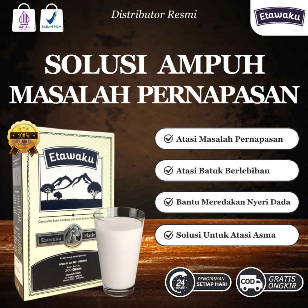 

ETAWAKU Bebaskan Masalah Pernapasan Nyeri Dada Batuk Tak Kunjung Sembuh Legakan Napas Bebas Asma