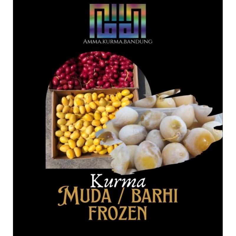 

Ruthob barhi frozen 500gr/Kurma muda barhi kuning / merah /kemasan 500gr