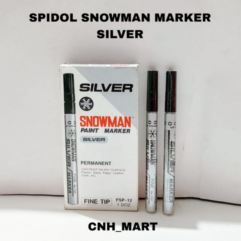 

Spidol Silver Marker Permanet Ink Silver - Spidol Silver FSP - 12 Marker Permanet Silver