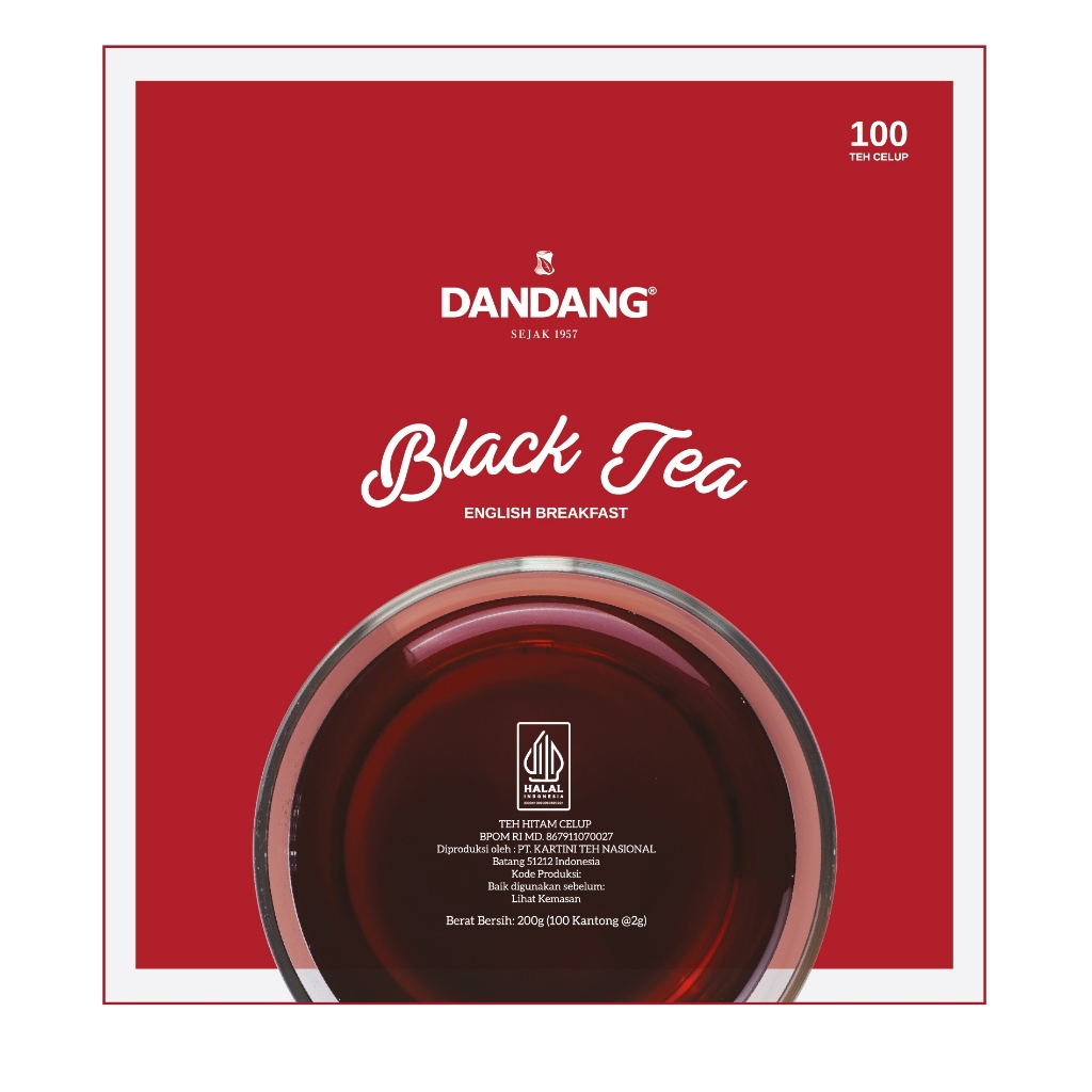 

DANDANG Teh Celup Black Tea Kemasan Bag isi 100