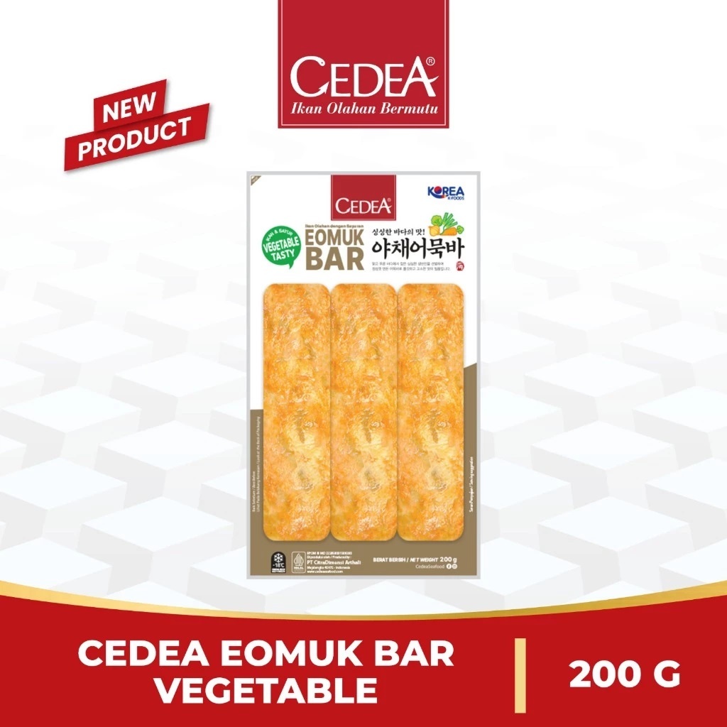 

CEDEA EOMUK BAR VEGETABLE 200gr – Korean Fish Cake Bar