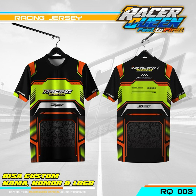 JERSEY BAJU KAOS BALAP RACING CUSTOM NAMA NOMOR LOGO FULLPRINT MURAH PRIA WANITA