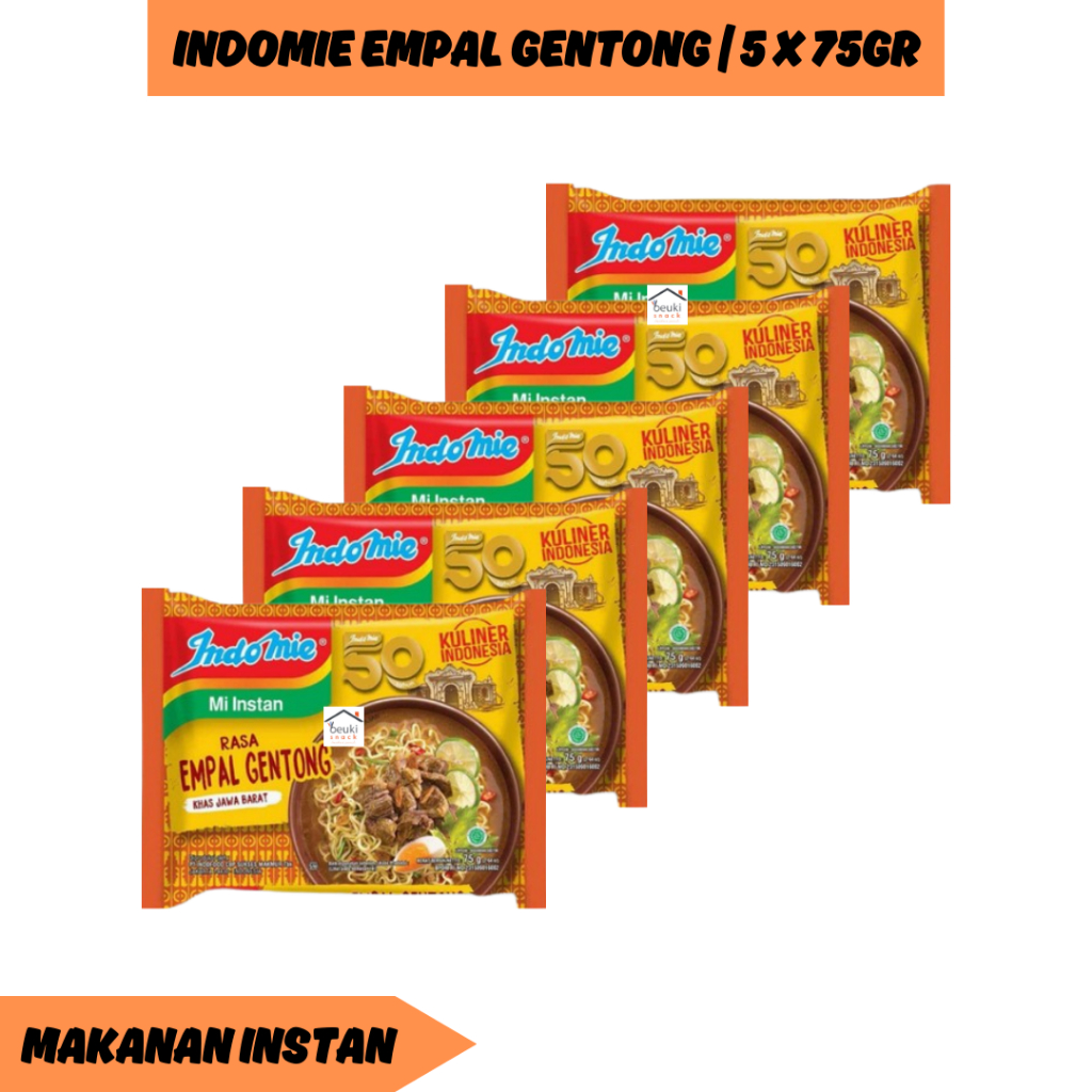 

5PCS Indomie Kuliner Indonesia Kuah Empal Gentong Khas Jawa Barat