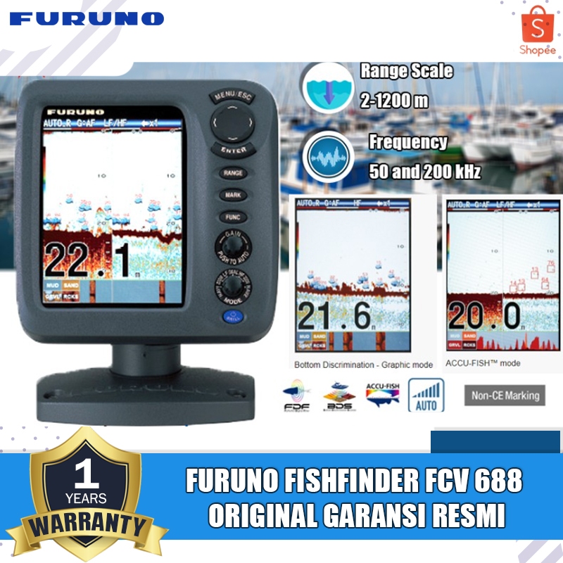 FURUNO Fishfinder Fcv688 Fcv 688 Fcv-688  Garansi Resmi Original