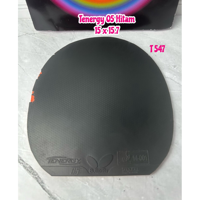 second karet bet bat butterfly tenergy 05 Hitam original market japan