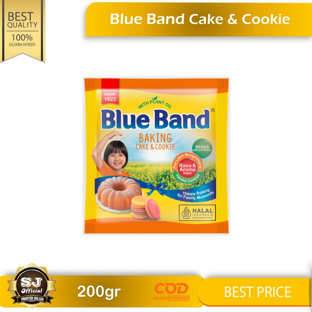 

BLUE BAND CAKE AND COOKIE Sachet 200gr - BlueBand CNC Good Quality
