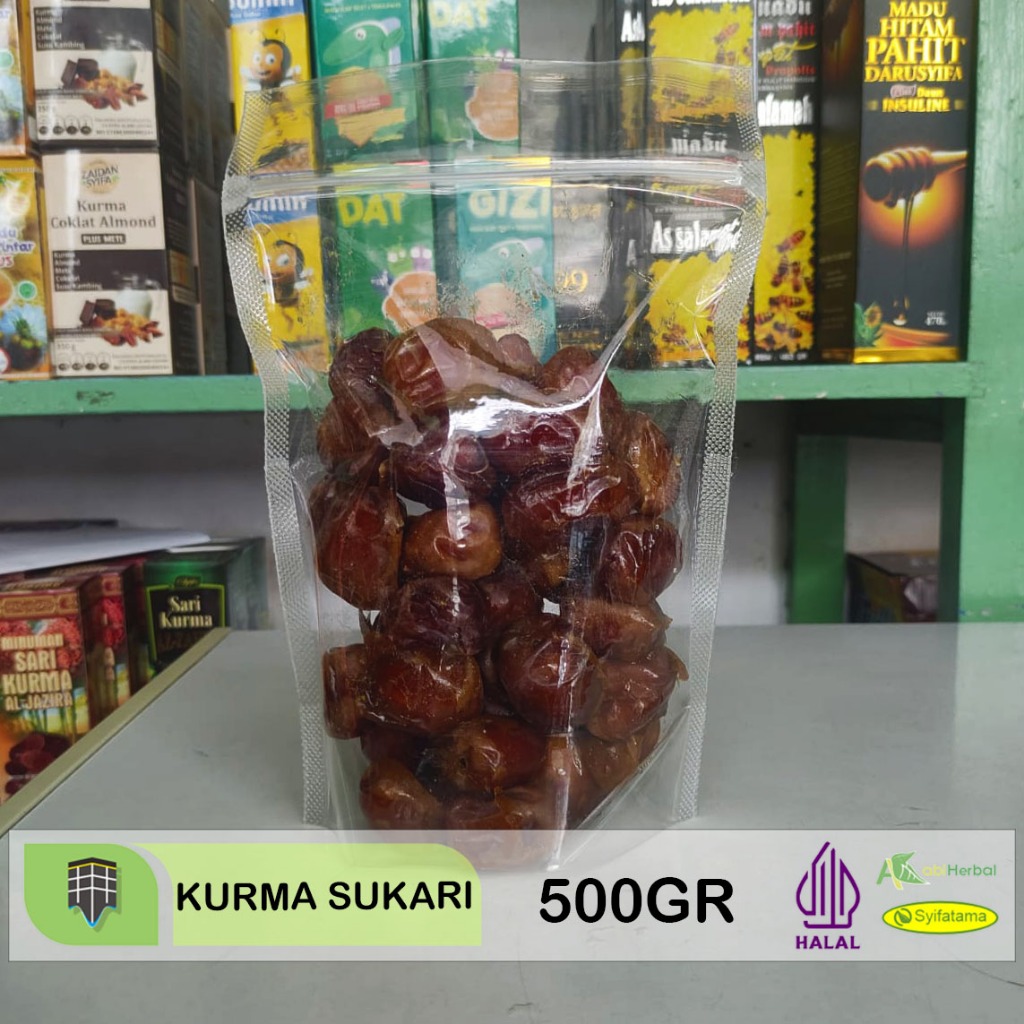 

Kurma SUKARI Al-Qosim, Kurma Raja/Kurma Ratu 500gr/1kg (Oleh-oleh Haji)