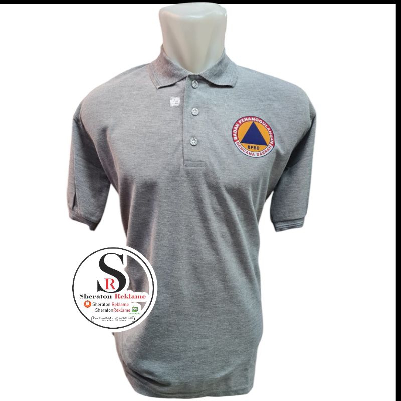 kaos BPBD Baju BPBD polo katun BPBD lengan pendek