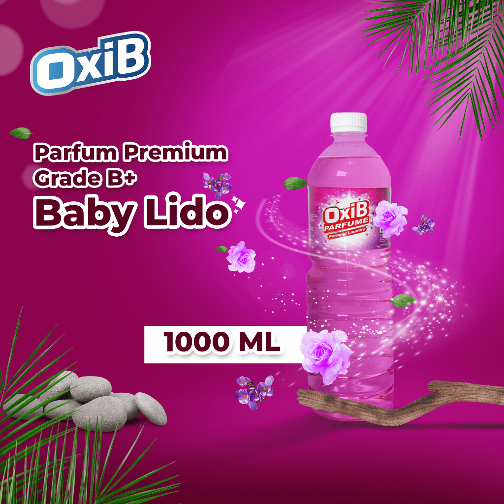 OXIB Parfum laundry BABY LIDO pewangi pakaian premium Packing Plastik & Dus
