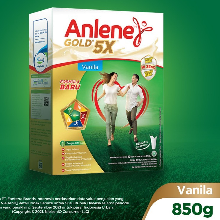 

Anlene Gold 5X Susu Bubuk Vanilla 850g