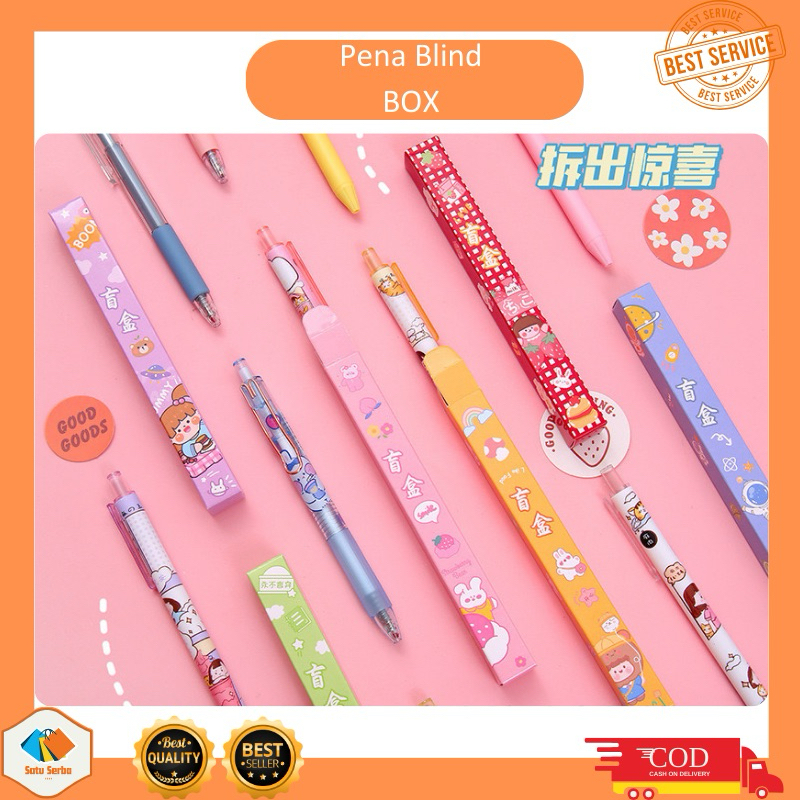 

T021 Pena Blind Box Motif Random Pulpen Blind Box Motif Lucu Random