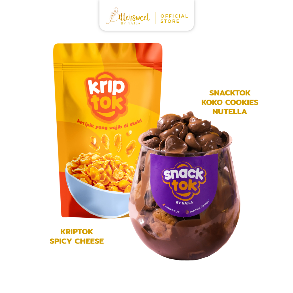 

Snacktok Koko Cookies Nutella + Kriptok Spicy Cheese