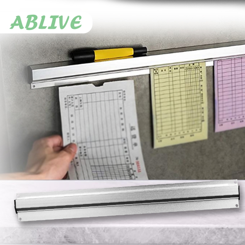 

Bill Holder Penjepit Kertas Bon Tab Grabber 45cm 60cm 90cm Jepitan Nota Aluminum Receipt Holder Restaurant Kitchen Cafe