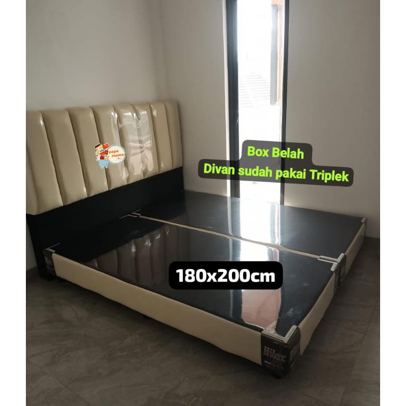 Set Divan Belah - Divan Sandaran dan Divan Bawah Uk.180x200cm