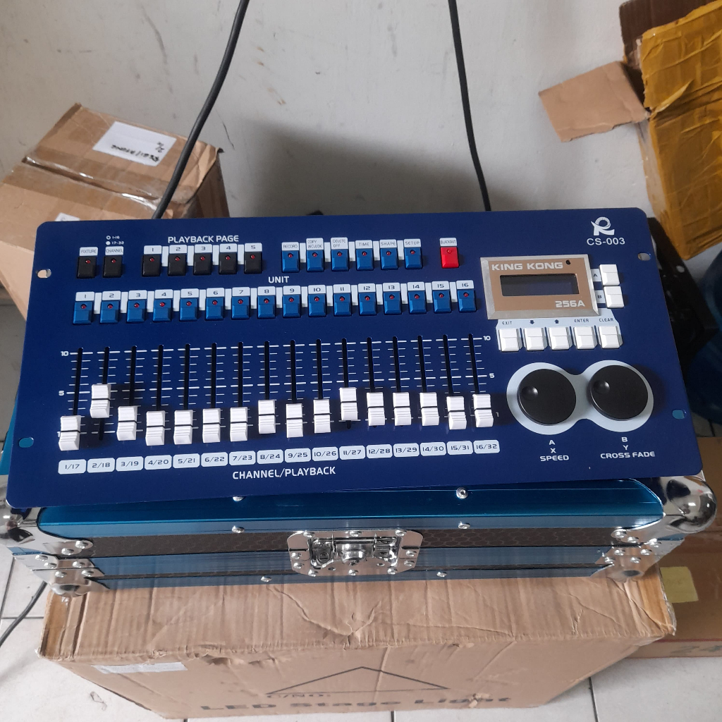 Mixer Dmx kingkong 256a biru Lighting